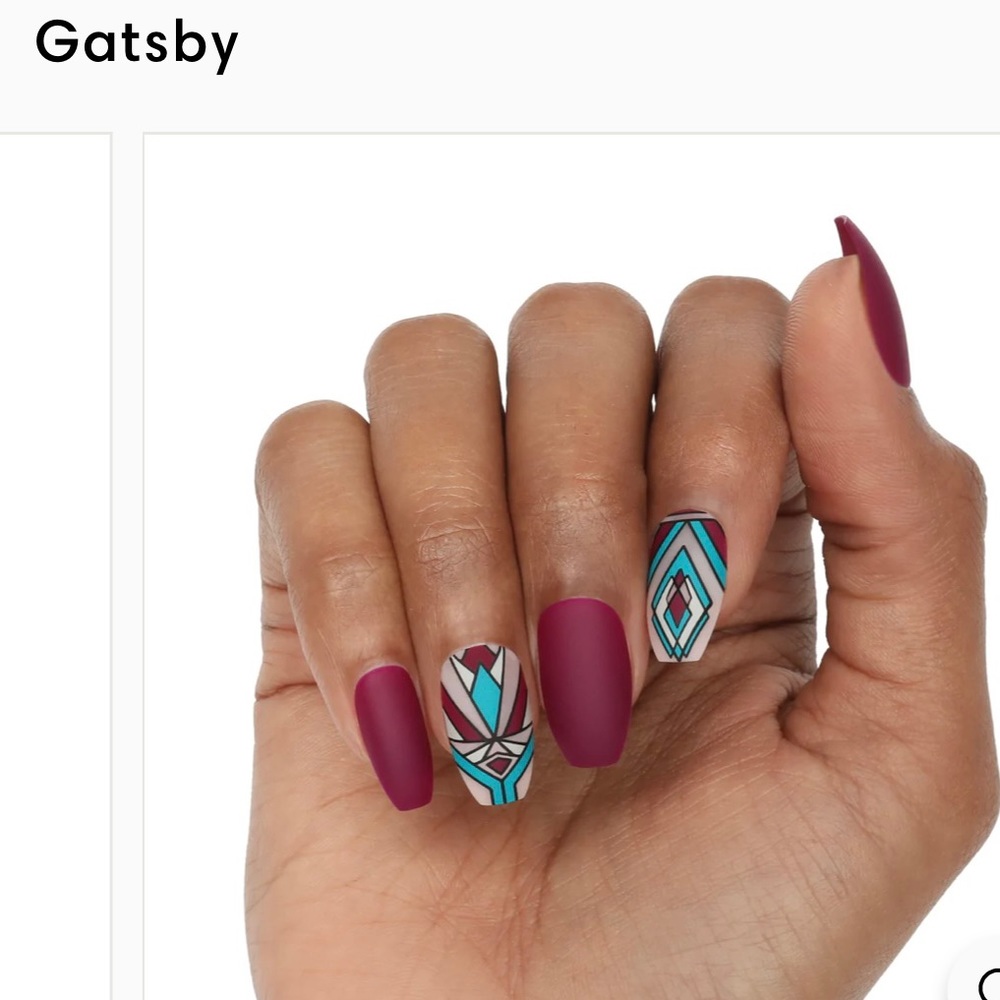 NWT Marmalade Press On Nails : Gatsby